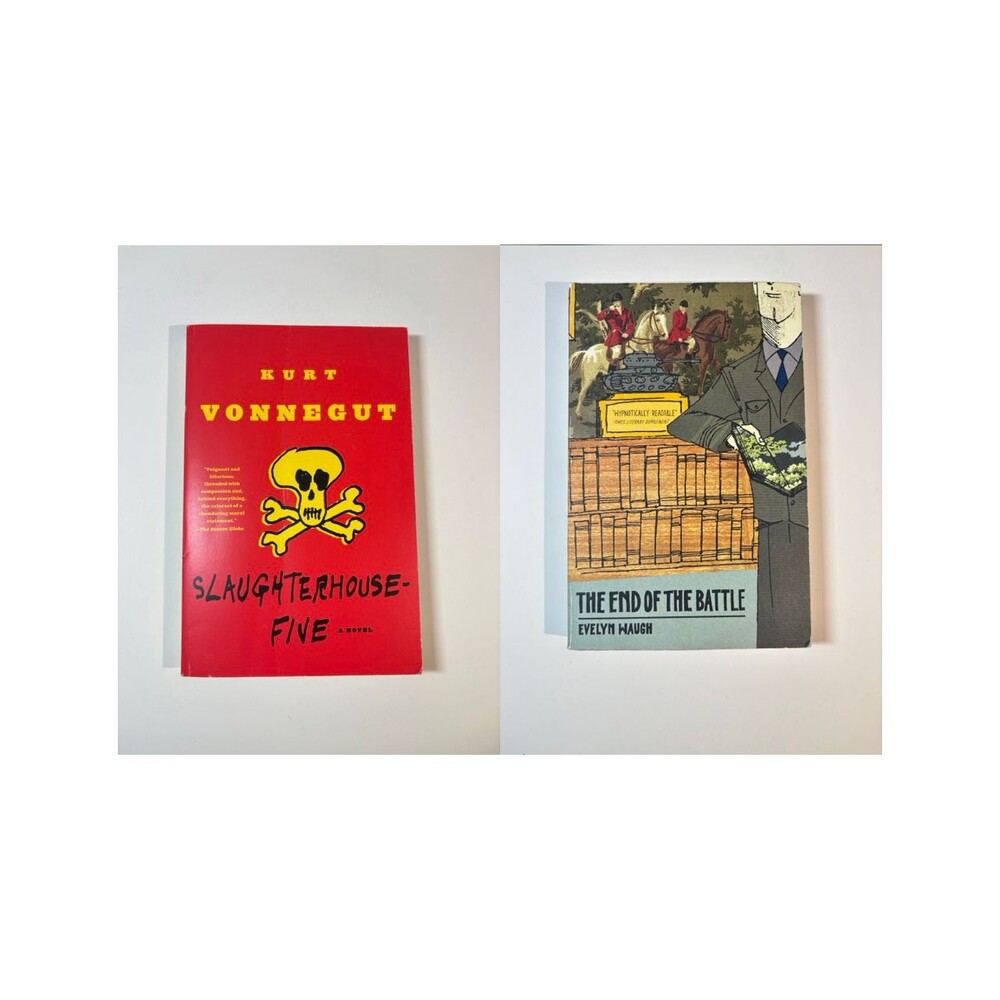 Lot of 2 Books Of Literary Fiction: Waugh & Vonnegut GOOD